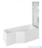 Besco Integra 170x75cm Wanna asymetryczna Prawa + parawan 3-skrzydłowy #WAI-170-PP3